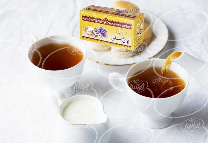 صادرات چای جهان زعفران ۲۰ عددی تی بگ